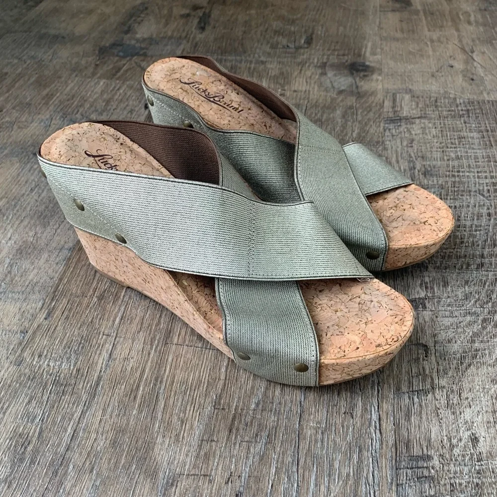 Lucky Brand Valmai Platform Wedge Sandals